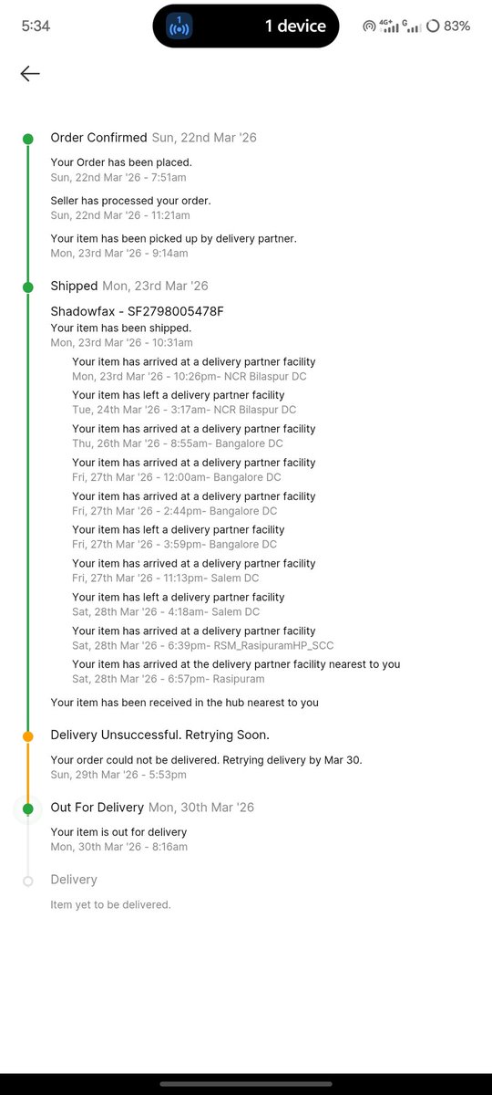 Gunaandhakumar's tweet photo. Dear @Flipkart @flipkartsupport
Make delivery soon as possible my order
Order id :  OD337100140064350100
I been wait for order 2days https://t.co/rOMseQyjIN