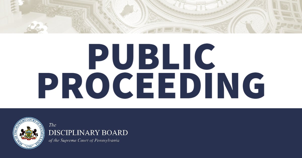 Disciplinary Board of the Supreme Court of PA tweet media