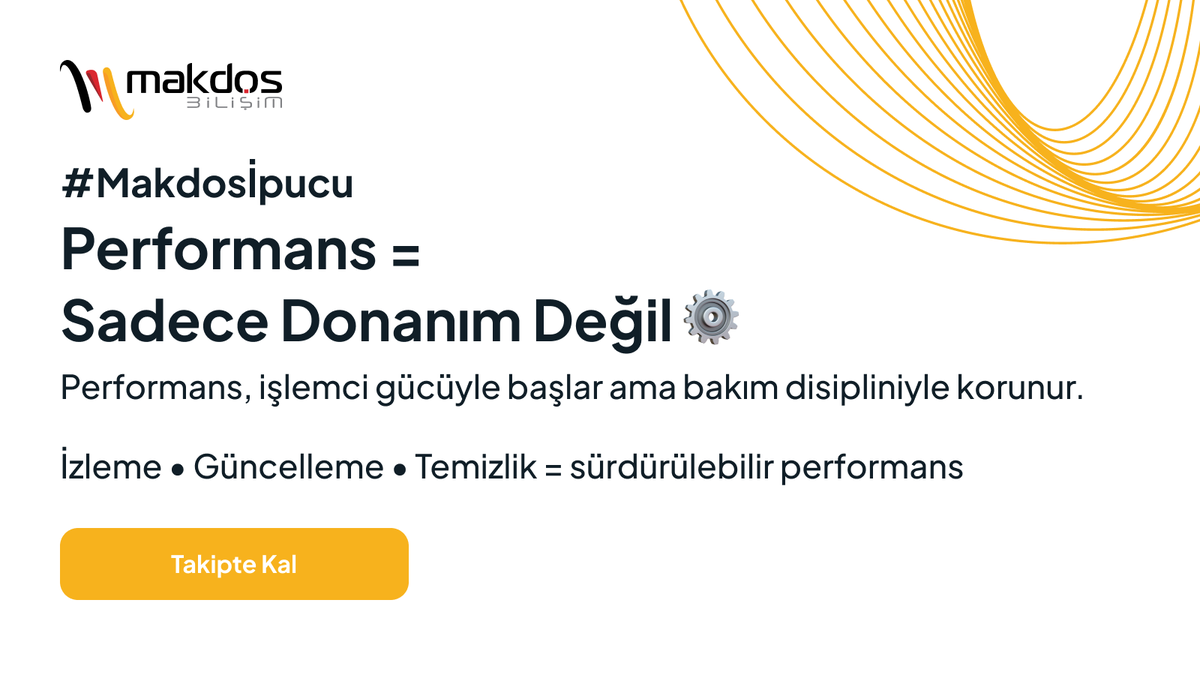 makdoscloud's tweet photo. Performans sadece işlemciyle ilgili değildir.
Asıl farkı yaratan:
 ✔ Düzenli bakım
 ✔ Doğru izleme
 ✔ Zamanında güncellemeler
Güçlü sistemler kurulur,
ama bakımla ayakta kalır. ⚙️
#Makdosİpucu #SysAdmin https://t.co/7g9SLIHn6a