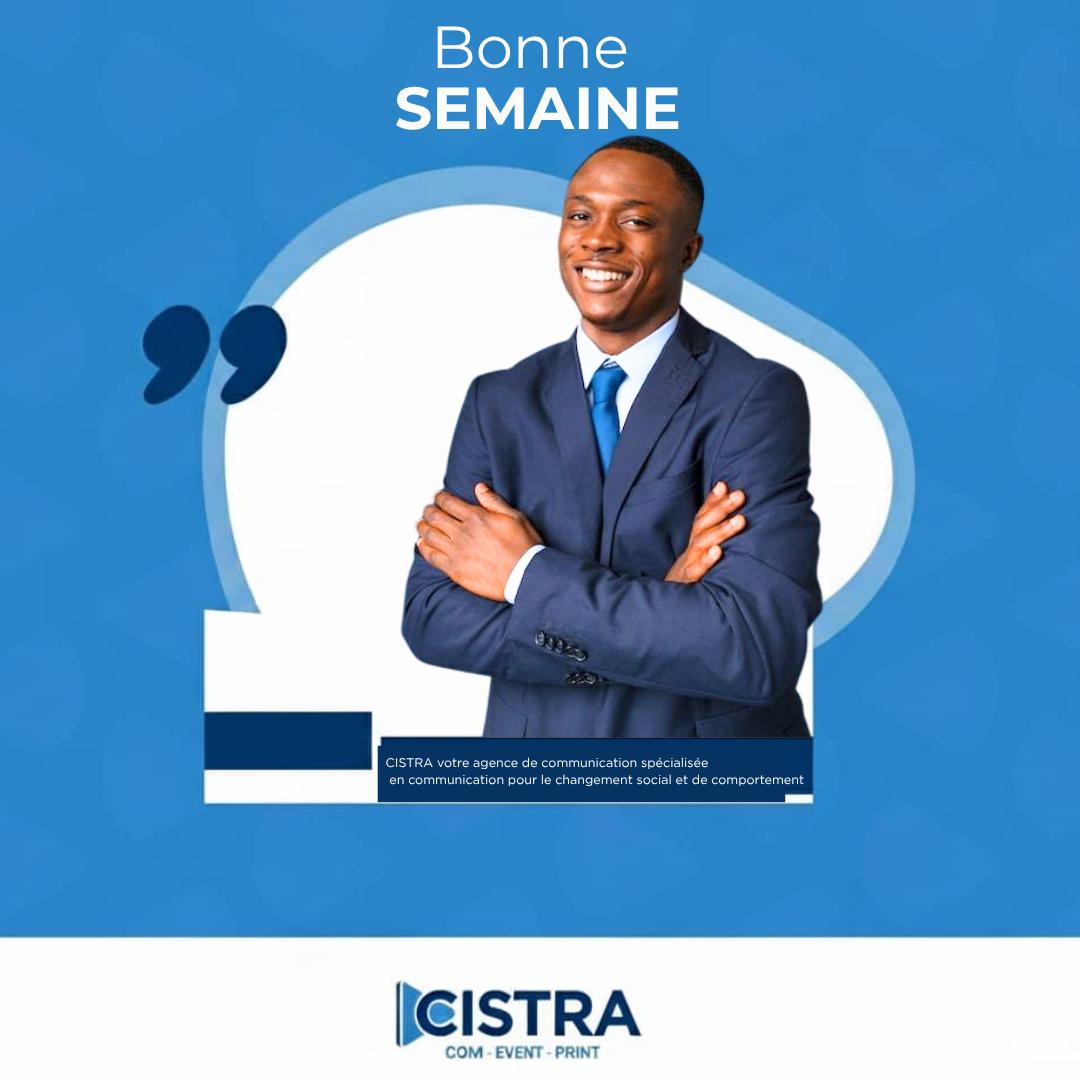 CISTRA4's tweet photo. CISTRA vous souhaite une excellente semaine, placée sous le signe de l’engagement et de l’impact positif. https://t.co/rRZ13NYDfE