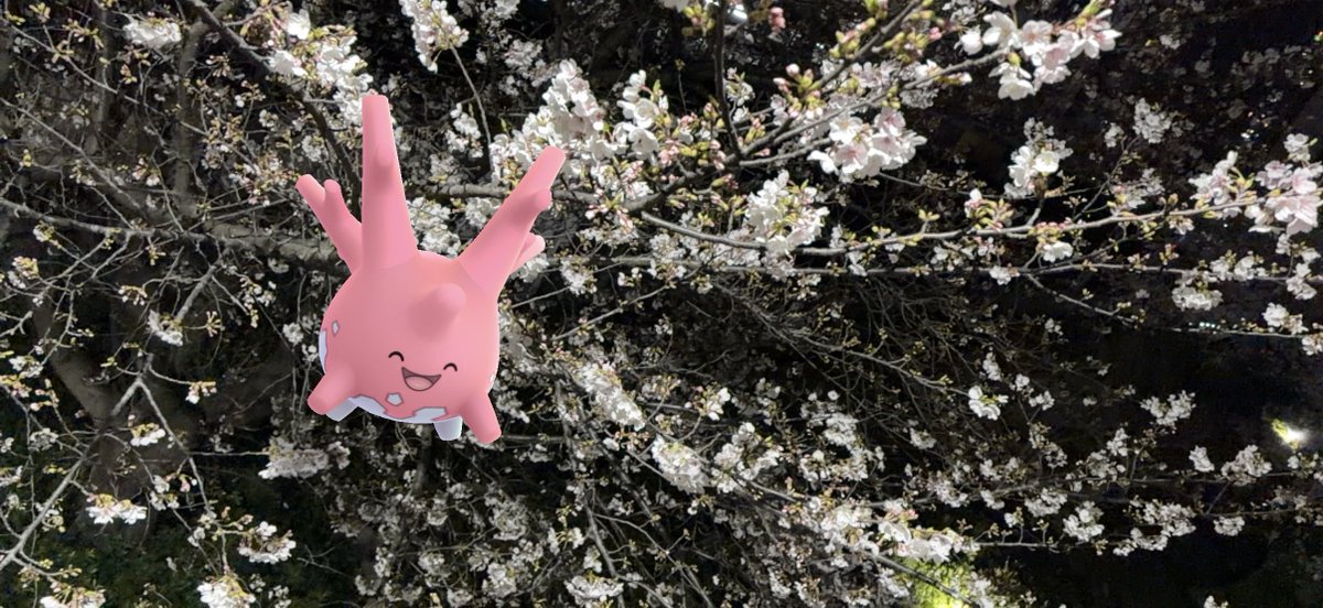 Stoneman573's tweet image. 川口駅での夜桜鑑賞会
#Pokémon
#GOsnapshot
#GOsnapshotCelebration