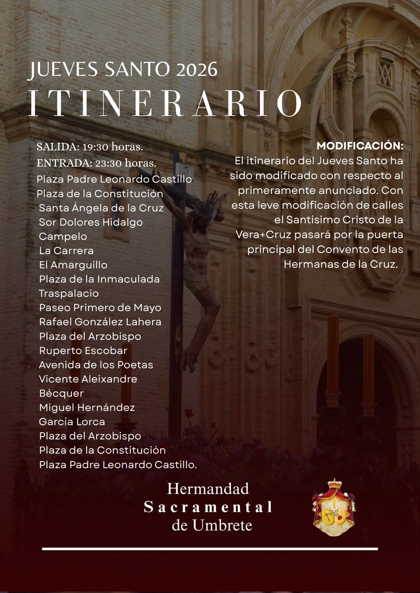Hermandad Sacramental de Umbrete tweet media