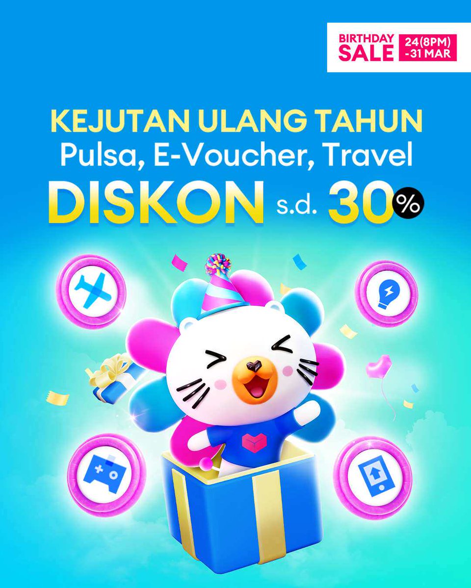 Surprise!! Masih ada diskon sampe 30% buat kamu top up pulsa dan lainnya, nich >> lzd.co/48gtouJ 🛍️🛒