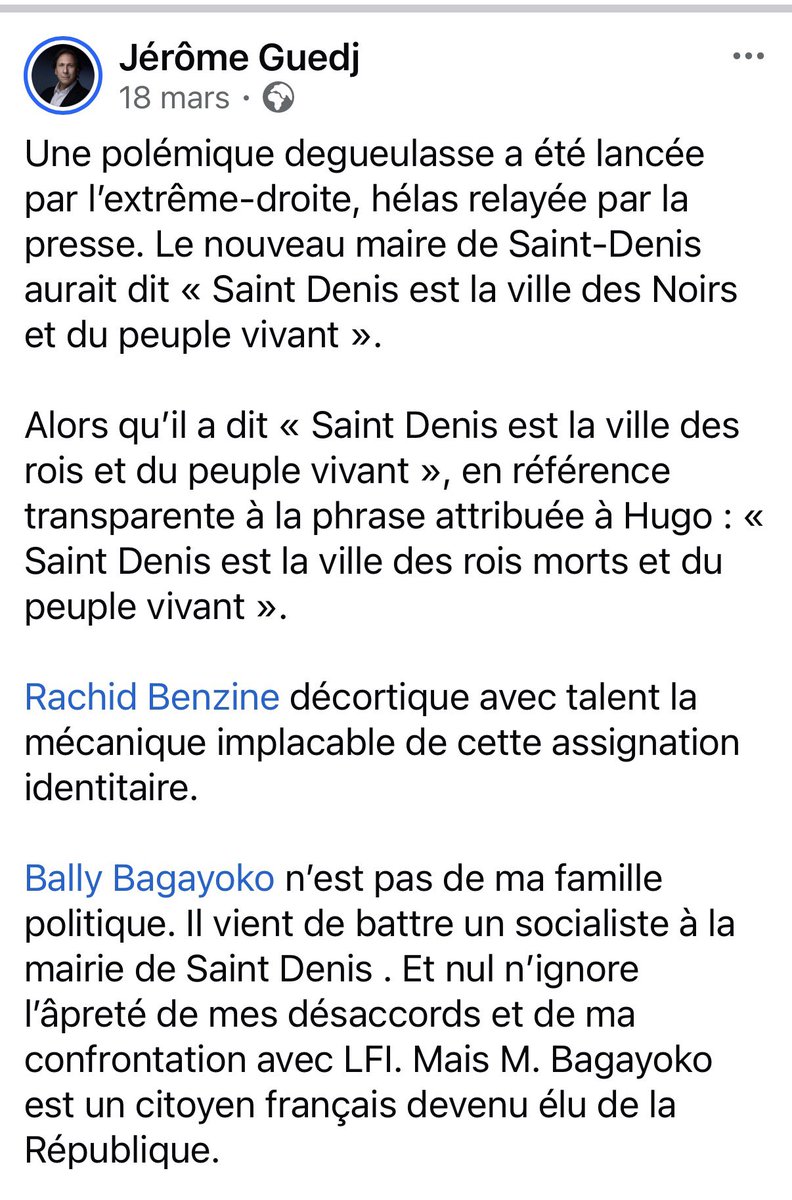 Jérôme Guedj tweet media