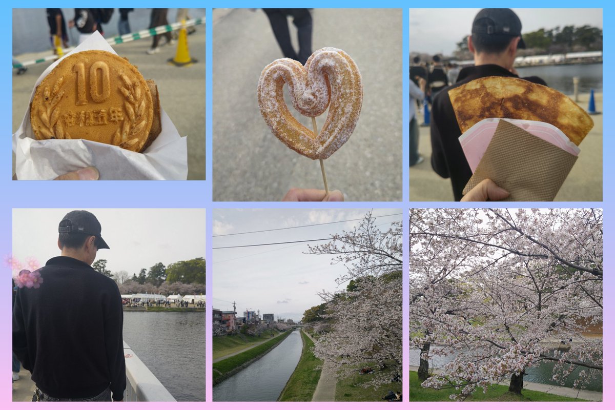 tekorenya2's tweet photo. 午後有休、ほんとは近くの🌸まつり行こうと思っていたけど、息子っちが行きたいと、言ったので🌸🌸🌸
屋台いっぱいで楽しかった☺️
ハートチュロスは息子っちが食べました😂私は似合わないので😂

あ、お久しぶりです😗💖

4月から社会人
大きくなりました

大変な事がいっぱいだと思うけど
笑顔で✨ https://t.co/xpFGlOUskV