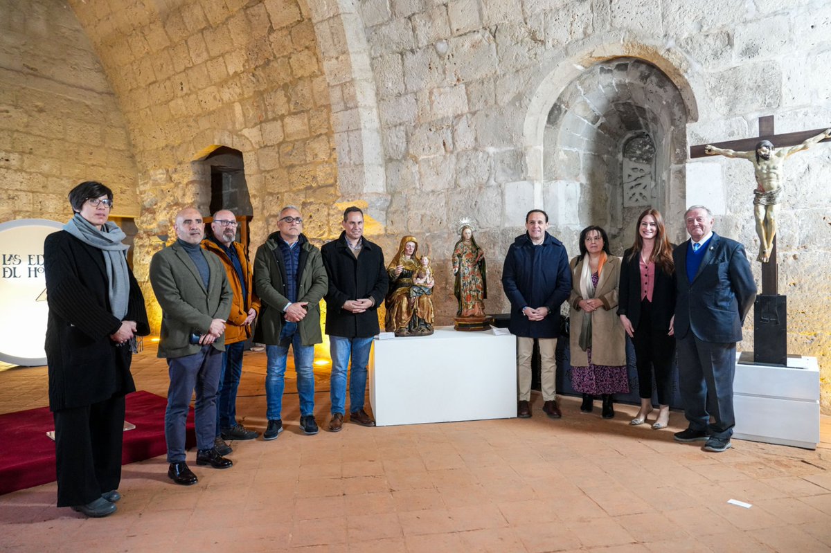 Dip_Va's tweet photo. 🏛️ @Conrado_Iscar asiste a la entrega de 5 nuevas piezas restauradas por la Fundación Las Edades del Hombre

➡️ Proceden de Barruelo del Valle, Wamba, Villamuriel de Campos, Fuente Olmedo y Cervillego de la Cruz.

🤝 Ya son 124 las piezas recuperadas gracias a este convenio de colaboración.

🔗 https://t.co/UGHxHqVvo9