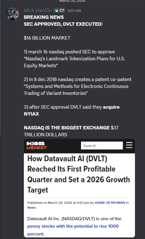 tatadamasix0's tweet image. The more NYIAX is understood as the enabling layer, the stronger Datavault AI Inc looks.
This becomes a story about market function, not just market excitement.

$NEE