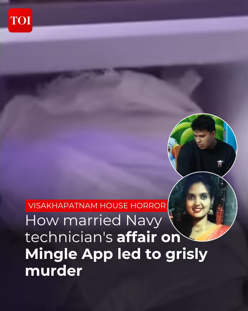 timesofindia's tweet image. A gruesome murder in the Gajuwaka locality of #Vizag city has sent shockwaves after a #Navy #employee was arrested for allegedly murdering a woman with whom he was in a #relationship, chopping the body into pieces, dumping some parts, and storing the remaining parts in a