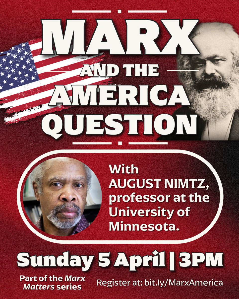 arise_festival's tweet photo. Professor August H. Nimtz will be examining the relevance of Marx to understanding the past, present &amp; future of US capitalism and consider how its agenda can be resisted both domestically and globally at Sunday's online @MarxMatters25 forum.

Register: https://t.co/2nemxrpO8n https://t.co/Ynu4e49TCW
