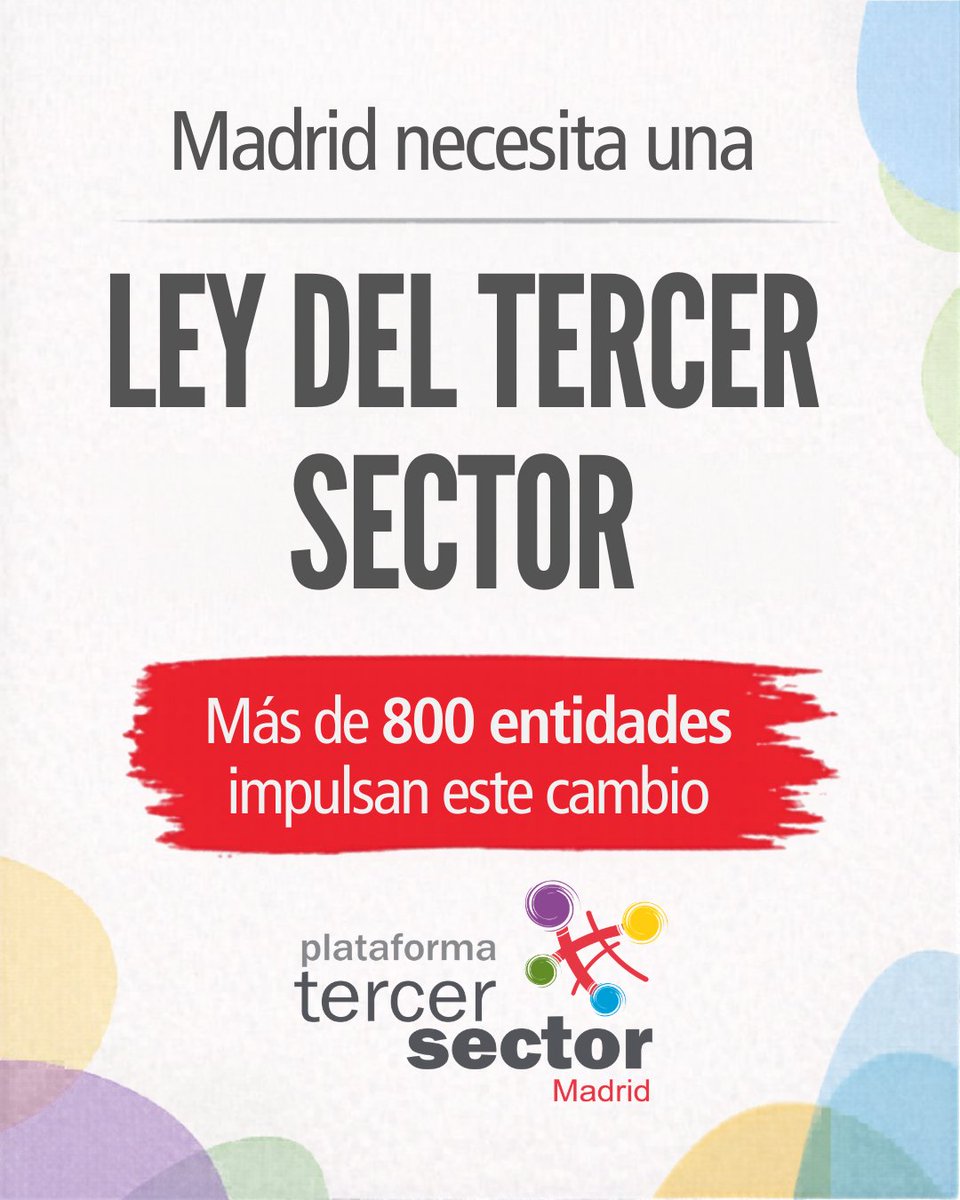 Plataforma Tercer Sector Comunidad de Madrid tweet media
