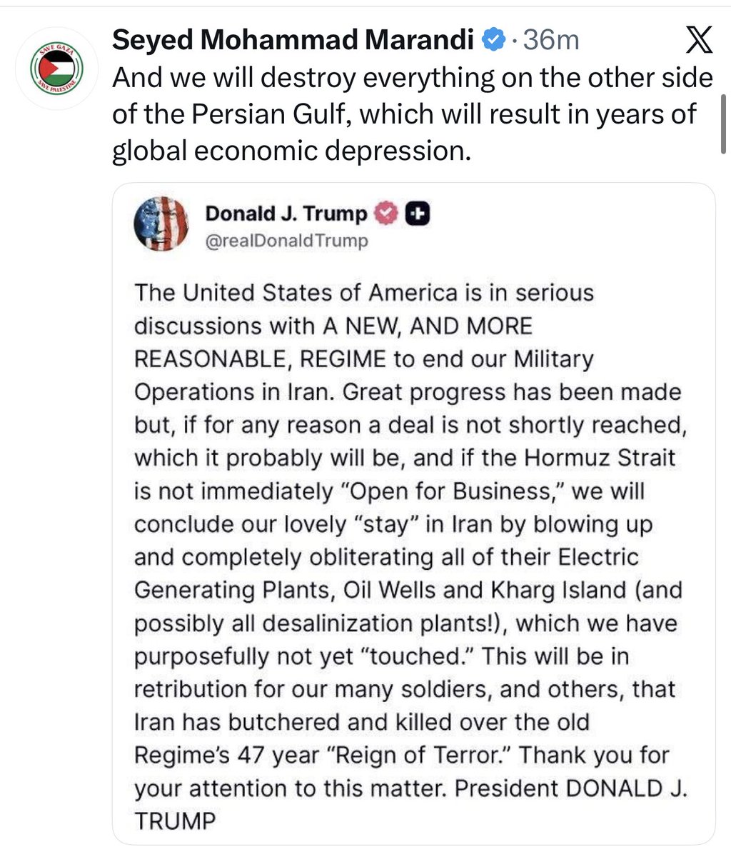 K_AminThaabet's tweet photo. With this regime, it’s always “we will destroy”, never “we will build” (of course, with the exception of building implements of destruction). A liability on the balance sheet of humanity, the sooner they are gone the better. https://t.co/8lGJJDDfkc