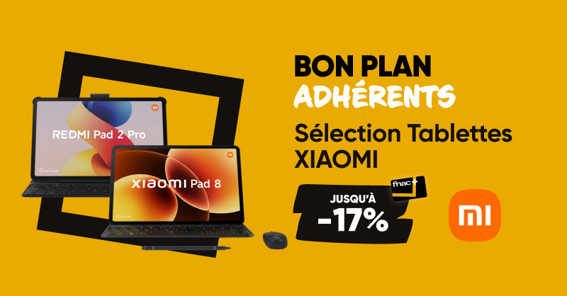 Fnac's tweet image. #BonPlan 💳 Profitez de remises sur notre sélection de tablettes Xiaomi avec votre carte Fnac+ et bénéficiez d'une expérience bureautique sans compromis.
💻 Fenêtres flottantes, barre des tâches et outils de conférence avancés pour multiplier votre productivité.