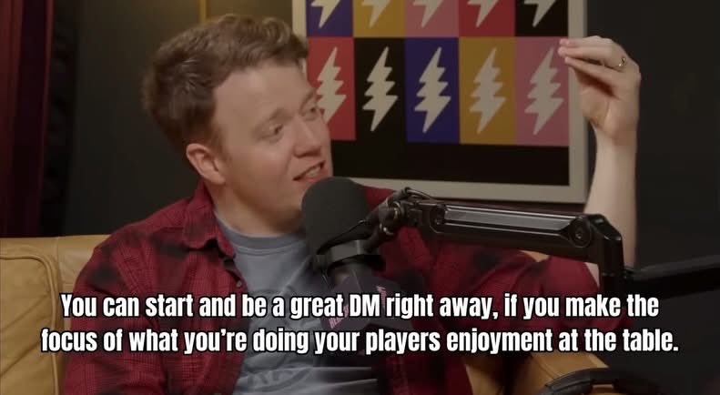 I don’t agree with this at all. 

The DM’s focus should be on being a fair and neutral arbiter who allows the world to reveal itself according the choices and actions of the players. The players can focus on their own enjoyment through their and actions and the choices they make.