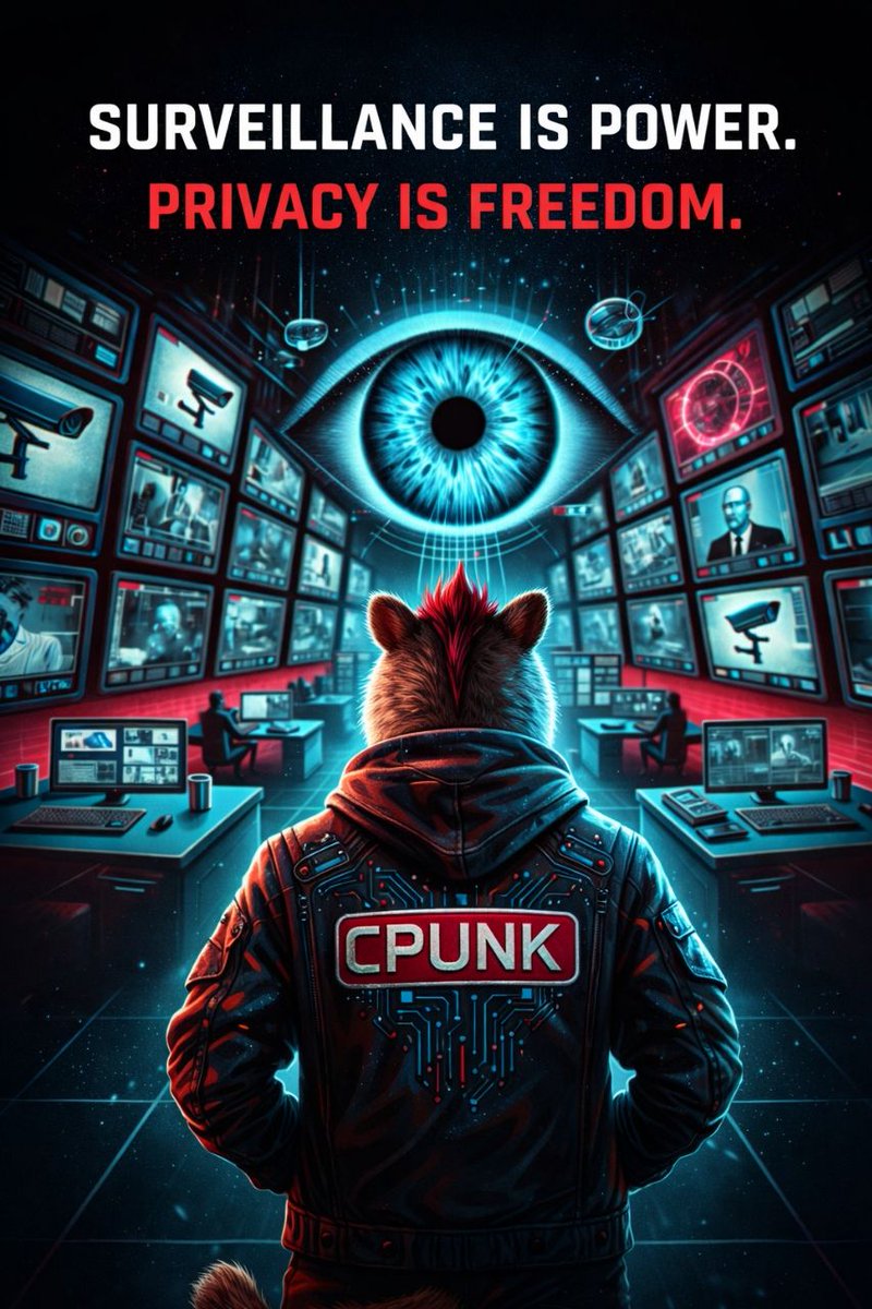 OfficialCpunk's tweet photo. Surveillance is power.
They know it. That's why they fight to keep it.

Privacy is freedom.
We know it. That's why we build to protect it.

Post-quantum encrypted. No backdoors. No compromise.

https://t.co/QakneKibLZ

#Cypherpunk $CPUNK https://t.co/grTZV4ZMjQ