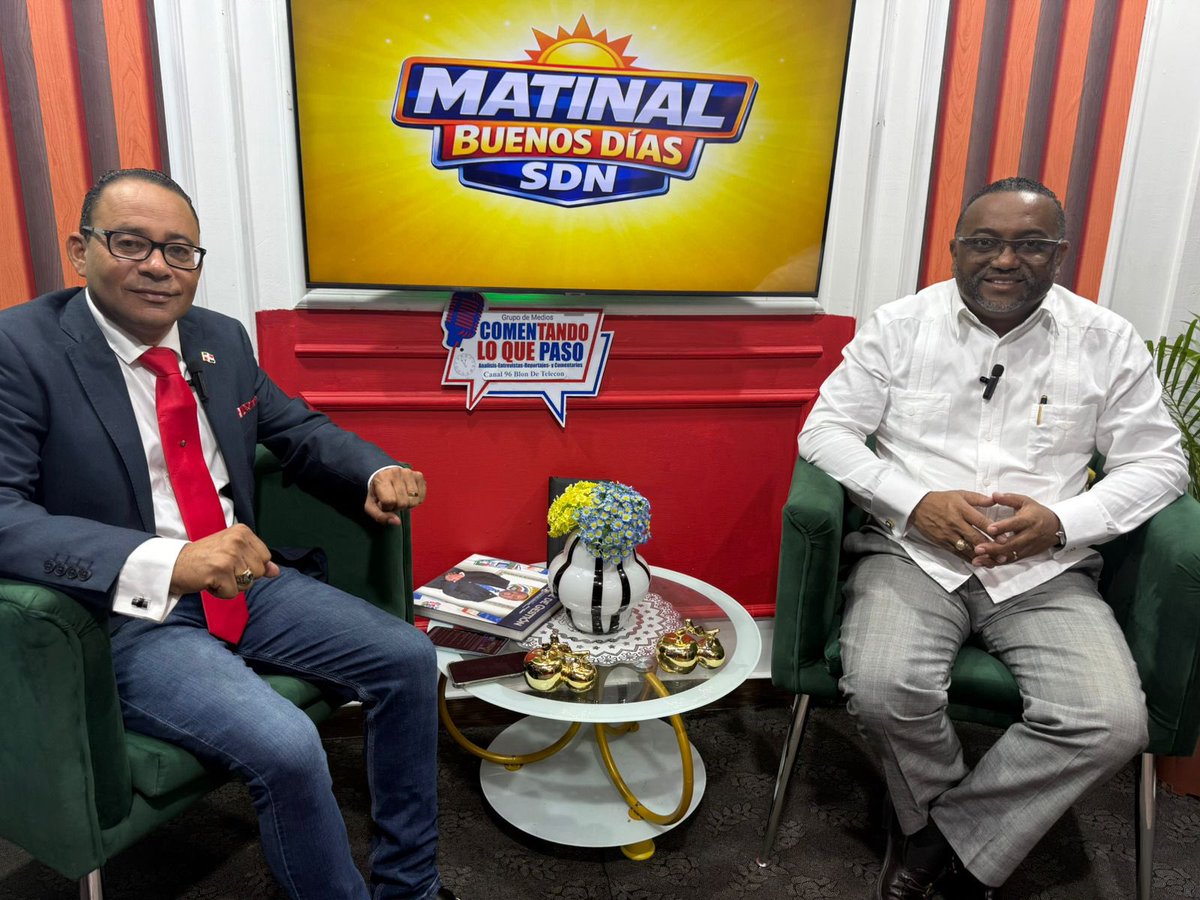 renepolancov's tweet photo. ¡YA CASI! 📺 En minutos, entrevista en vivo por el Canal 96  y también a través de YouTube.

No te pierdas #MatinalBuenosDíasSDN “Comentando lo que pasó”. ☀️

🔴 Míralo EN VIVO aquí: https://t.co/WD3hD4uPfv https://t.co/vCgpvDSzmI