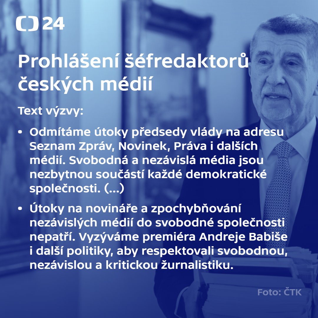 Newsroom ČT24 tweet media