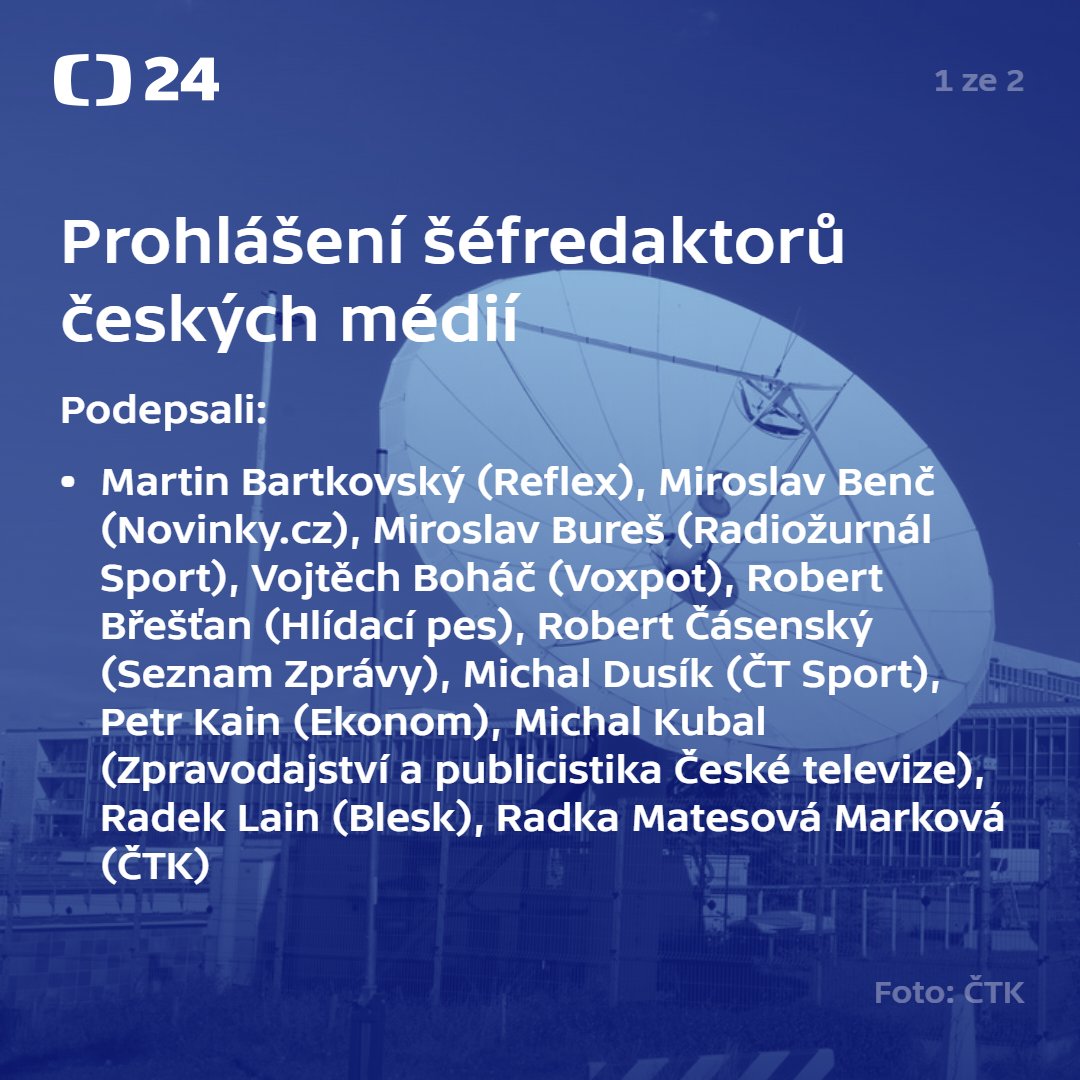 Newsroom ČT24 tweet media