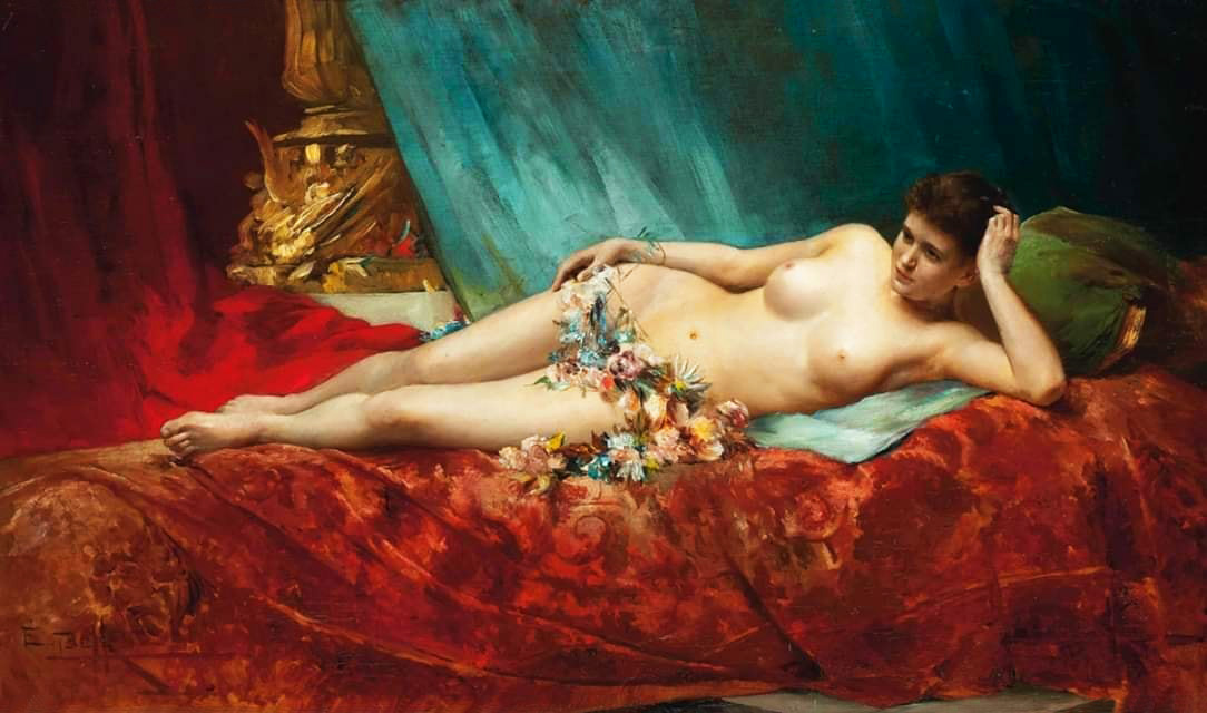 Emmanuel Bohac (1867-1940 Austrian painter)
"The Maiden of Spring"