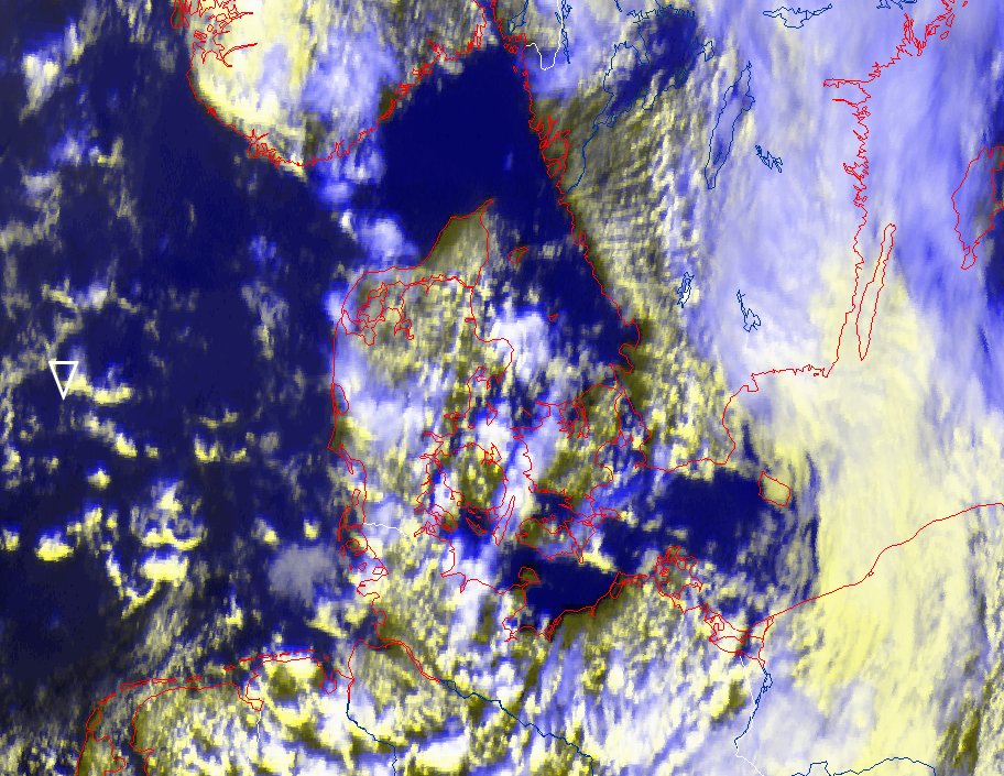 Wechselhaftes Wetter in Dänemark am 30. März 2026
