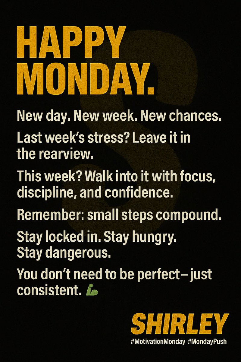 thekidshirley's tweet image. #7Principles1Code #SelfMastery #SHIRLEY

Keep the faith. Stick to the script.