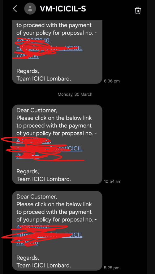 MoryaAakash's tweet photo. @ICICILombard I don't know how the DND working at @ICICILombard side, I still received a message few minutes ago. Let me know when your DND will come into effect? https://t.co/bNT2zt0az6