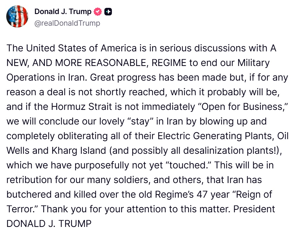 Commentary Donald J. Trump Posts From Truth Social tweet media