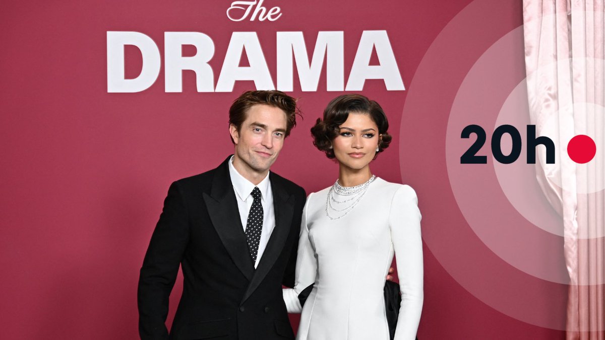 francetvpro's tweet image. #Invités | #France2

Zendaya et Robert Pattinson seront les invités du #JT20h ce soir. 

À l'occasion de la sortie du film « The drama », Ils répondront aux questions de @LeaSalame 

▶️ France 2 &amp;amp; france.tv