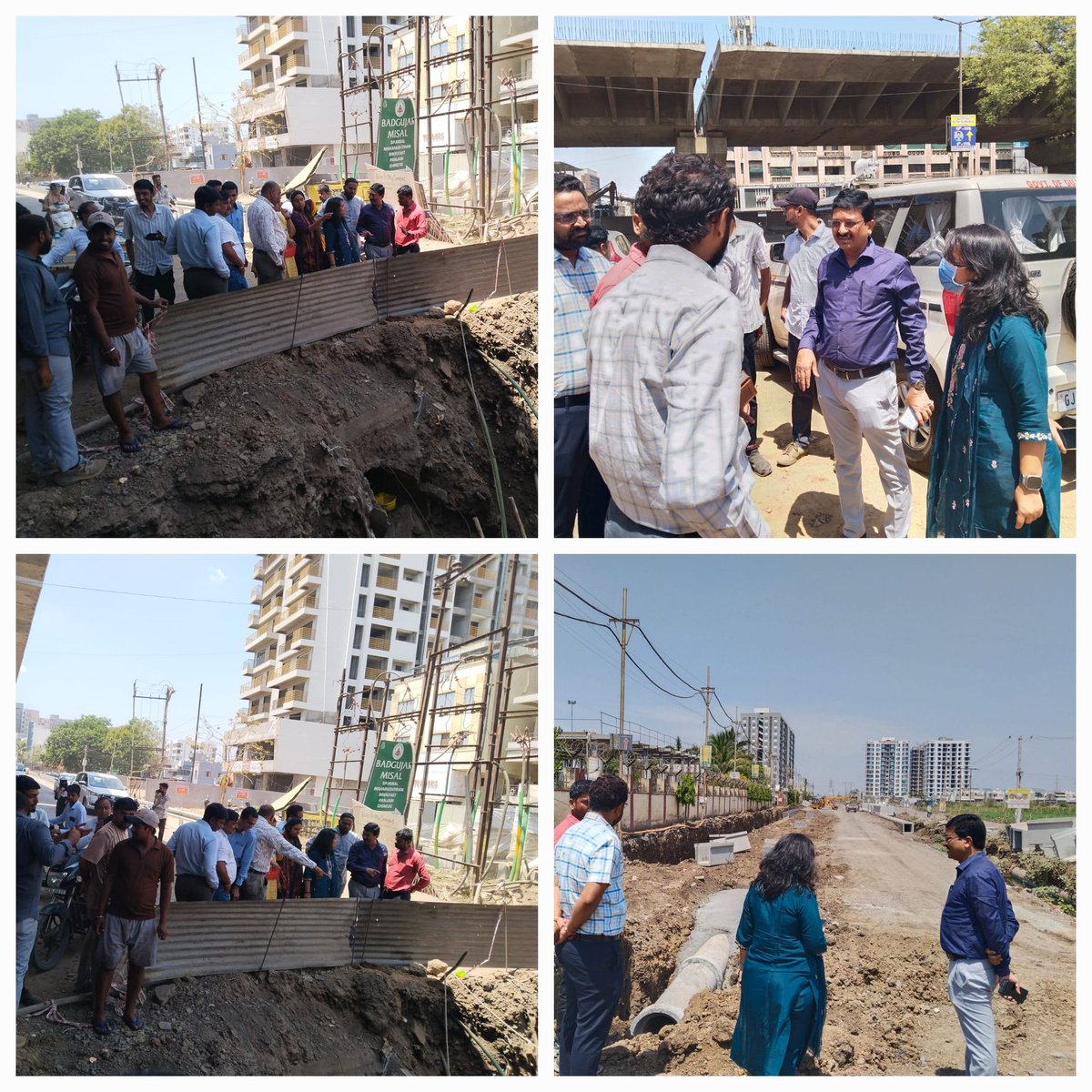 શ્રવણ ચોકડી ભરૂચ ખાતે તથા ગેઇલ રેસીડેન્સી પાસે ચાલી રહેલ કામની R&amp;B state, R&amp;B Panchayat,GSRDC,GETCO,DGVCL,ચીફ ઓફિસર, નગરપાલિકા અને GUDCના અધિકારીશ્રીઓ સાથે સ્થળ મુલાકાત  લીધી તેમજ  કામ ઝડપથી પૂર્ણ કરવા ઉક્ત વિભાગોને સંકલનમાં રહી કામગીરી કરવા સૂચના આપી.
<a href="/CMOGuj/">CMO Gujarat</a> 
<a href="/CollectorBharch/">Collector & DM Bharuch</a>