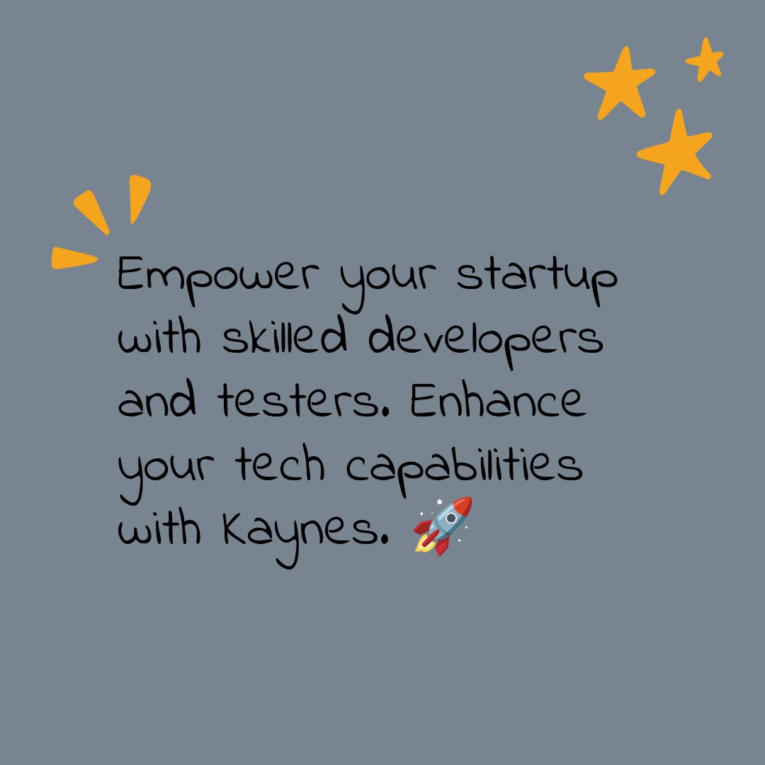 KaynesGroup's tweet photo. Hey, Startups. I have a message for you. 🚀 https://t.co/6MXMAnrgZS