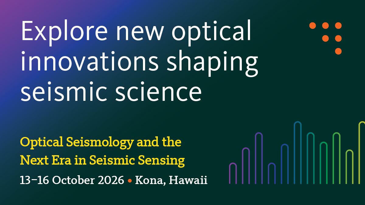 SeismoSocietyAm's tweet image. Abstract submissions open on 1 April: buff.ly/FXxuB7d 

We're looking forward to seeing YOU this October! #optical #seismology #microcombs #SeismicSensing
