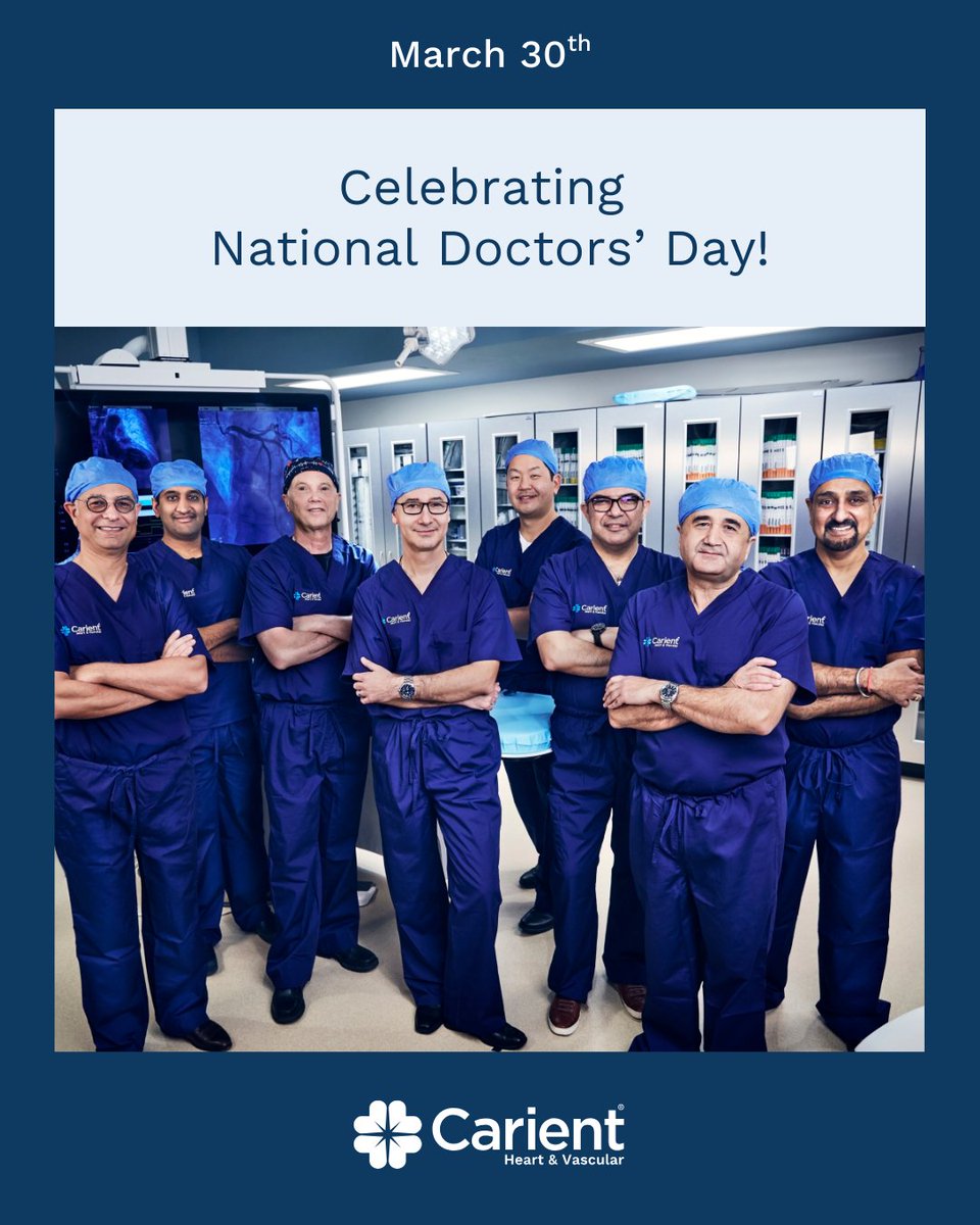 carientva's tweet photo. Today, on National Doctors’ Day, we celebrate our dedicated physicians who care for our community with expertise and compassion. For more than 20 years, our board-certified providers have been committed to advancing cardiovascular care across Northern Virginia. https://t.co/sSZj7LaGxo