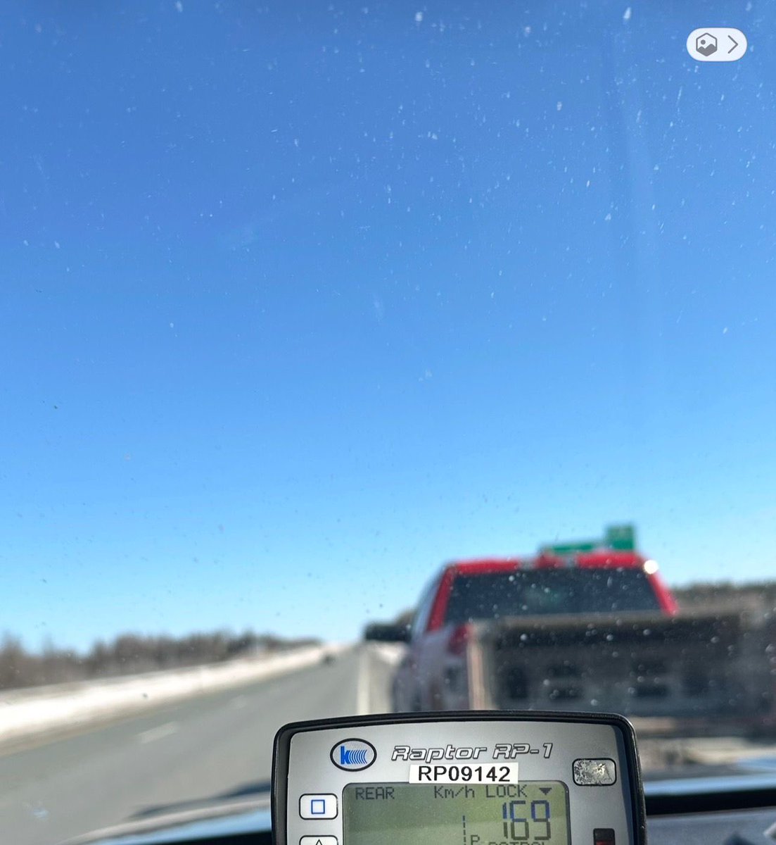 RCMPNB's tweet image. Last week, the #RCMPNB Traffic Unit stopped this truck on Route 2 in #SaintBasil for travelling 169 km/h in a 110 km/h zone. The driver was issued a $604.50 fine and the vehicle was impounded at the owners expense. #SlowDown