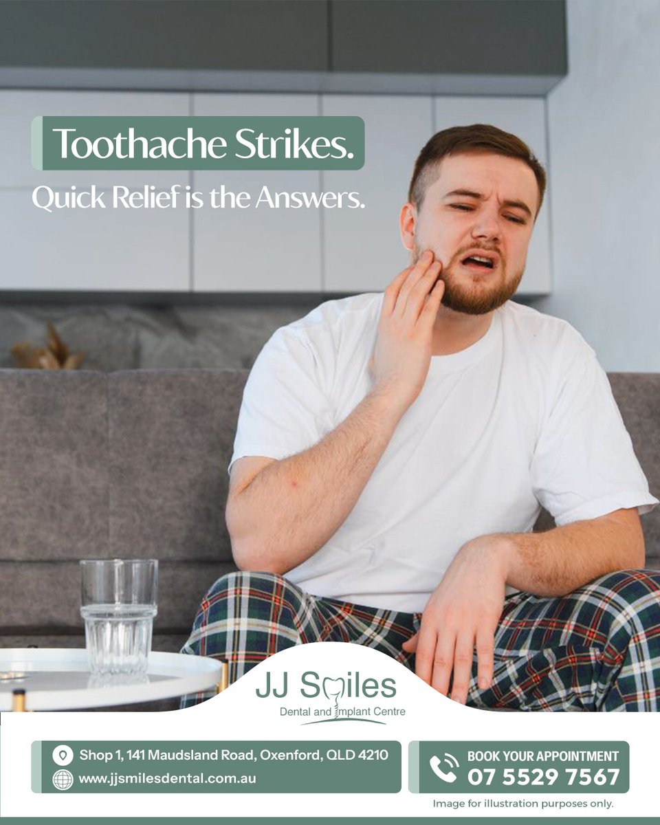 JJSmilesDental's tweet image. Sudden toothache? Don’t ignore it. JJ Smiles offers gentle root canal treatment to stop pain fast and save your tooth—so you can smile, eat, and live comfortably again.

📞 (07) 5529 7567
🌐 jjsmilesdental.com.au

#JJSmiles #RootCanal #Toothache #DentalCare