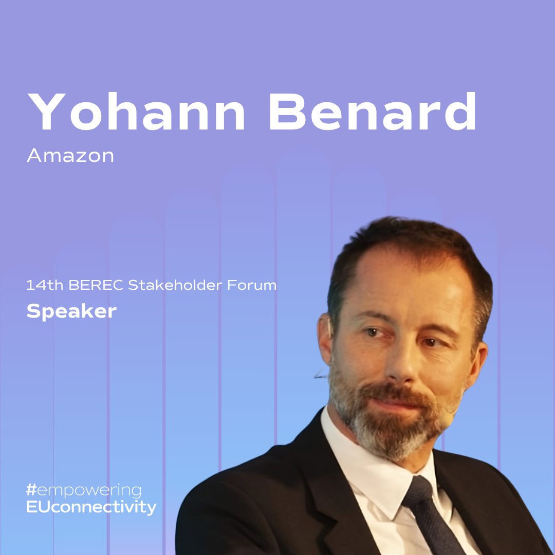 BERECeuropaeu's tweet photo. 🔊 Speaker update: Yohann Benard

Joining the industry panel on future networks at the 14th #BERECForum.

📍31 March 2026 | Brussels &amp; Online
👉 https://t.co/PD8oEcEX75

#BSF14 #empoweringEUconnectivity https://t.co/pz5H2xL95i
