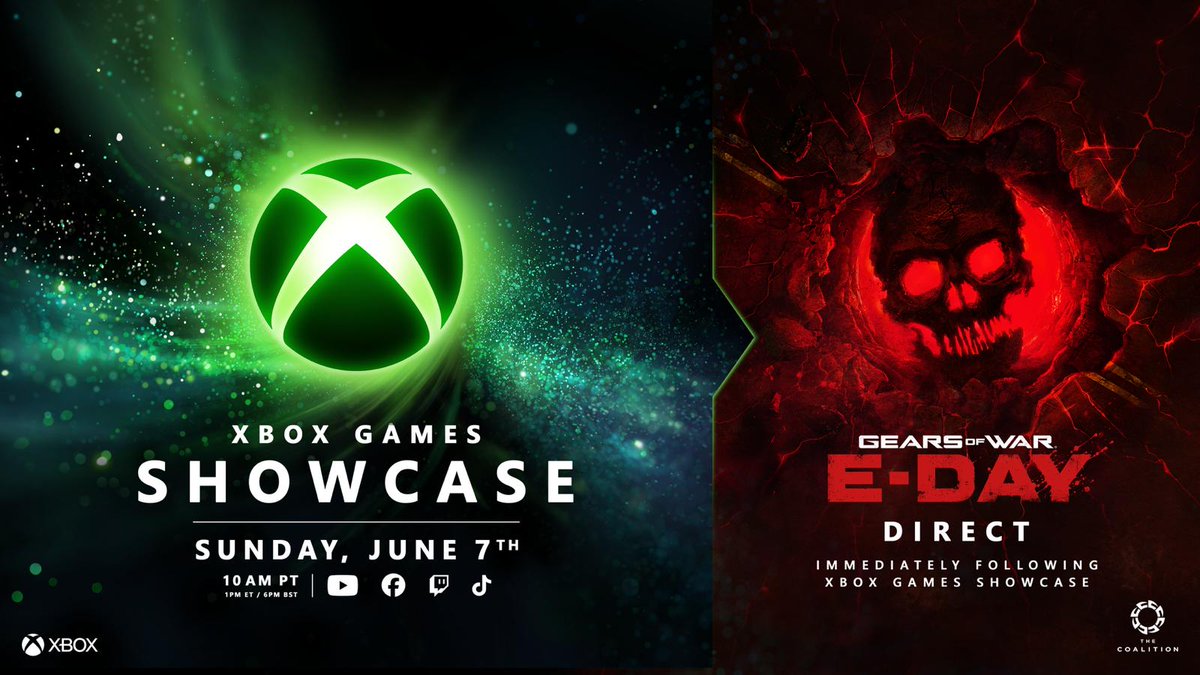 apxgearsofwar's tweet image. CONFIRMADO! HAVERÁ UM SHOWCASE DEDICADO AO GEARS OF WAR E-DAY.

7 DE JUNHO!

#Xbox #XboxShowcase #ProjectHelix #gearsofwar