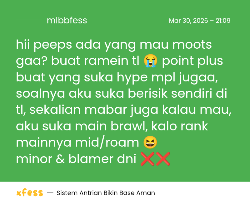 Mobile Legends Menfess tweet media