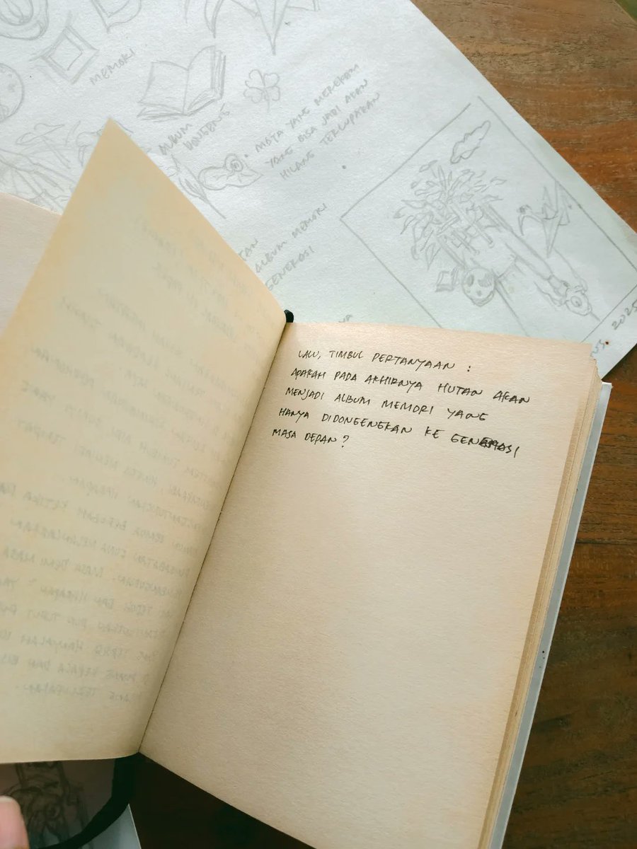 Lembar-lembar coretan ketika proses pengkaryaan dan sekarang tulisanku kembali ke setelan font ala anak teknik wkwkwk