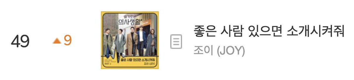 joysooyoungpics's tweet photo. Melon Daily OST Chart:

#49 JOY — "Introduce Me To A Good Person" (+9)

#JOY #조이 #레드벨벳 #레드벨벳조이 #RedVelvet @RVsmtown https://t.co/7jkzppERdl