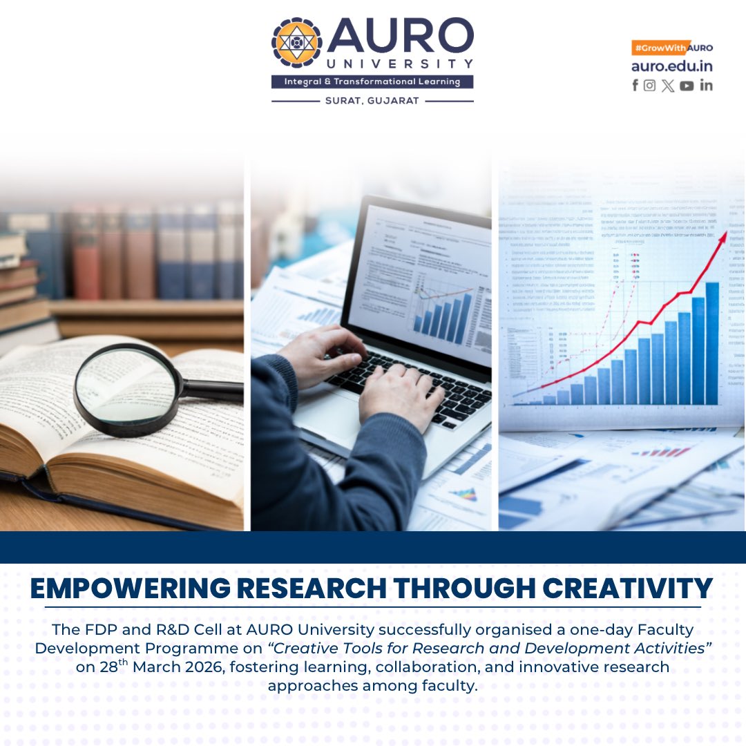 AURO University, Surat tweet media