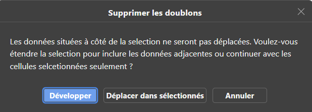 ethtothmoon's tweet photo. Bonjour @onlyoffice_fr, 

Il y a une coquille dans la traduction de la fenêtre de suppression des doublons. https://t.co/1w407X5Fr3