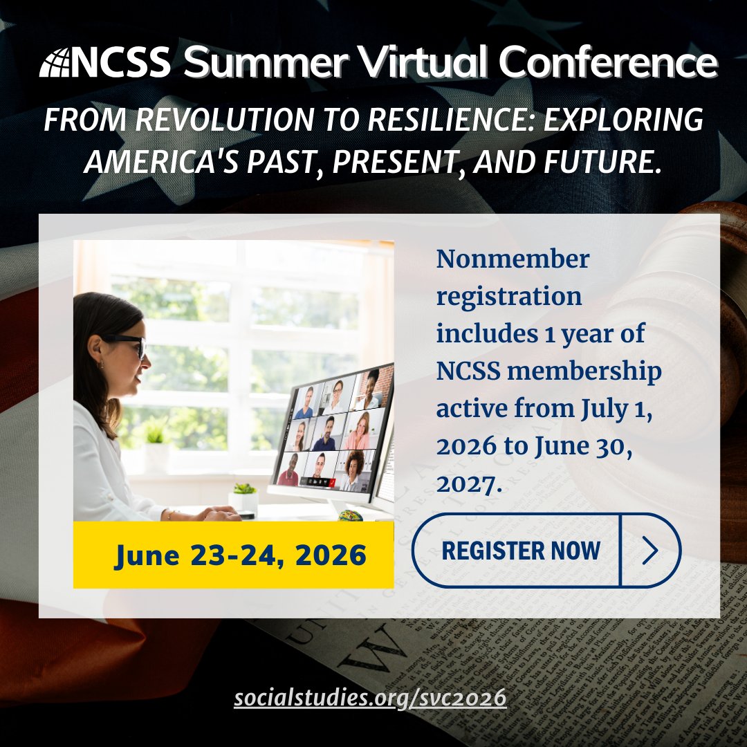 National Council for the Social Studies (NCSS) tweet media