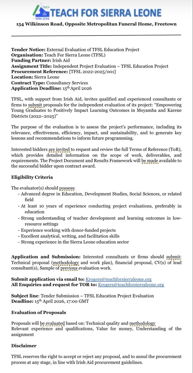 Teach For Sierra Leone tweet media