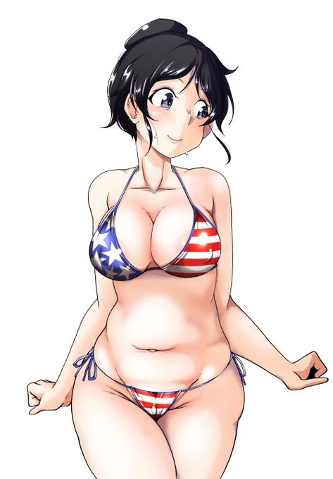 星条旗ビキニが流行ってるらしいので
唯一描いた星条旗ビキニ絵を
みんな大好きなあの家元だゼ 