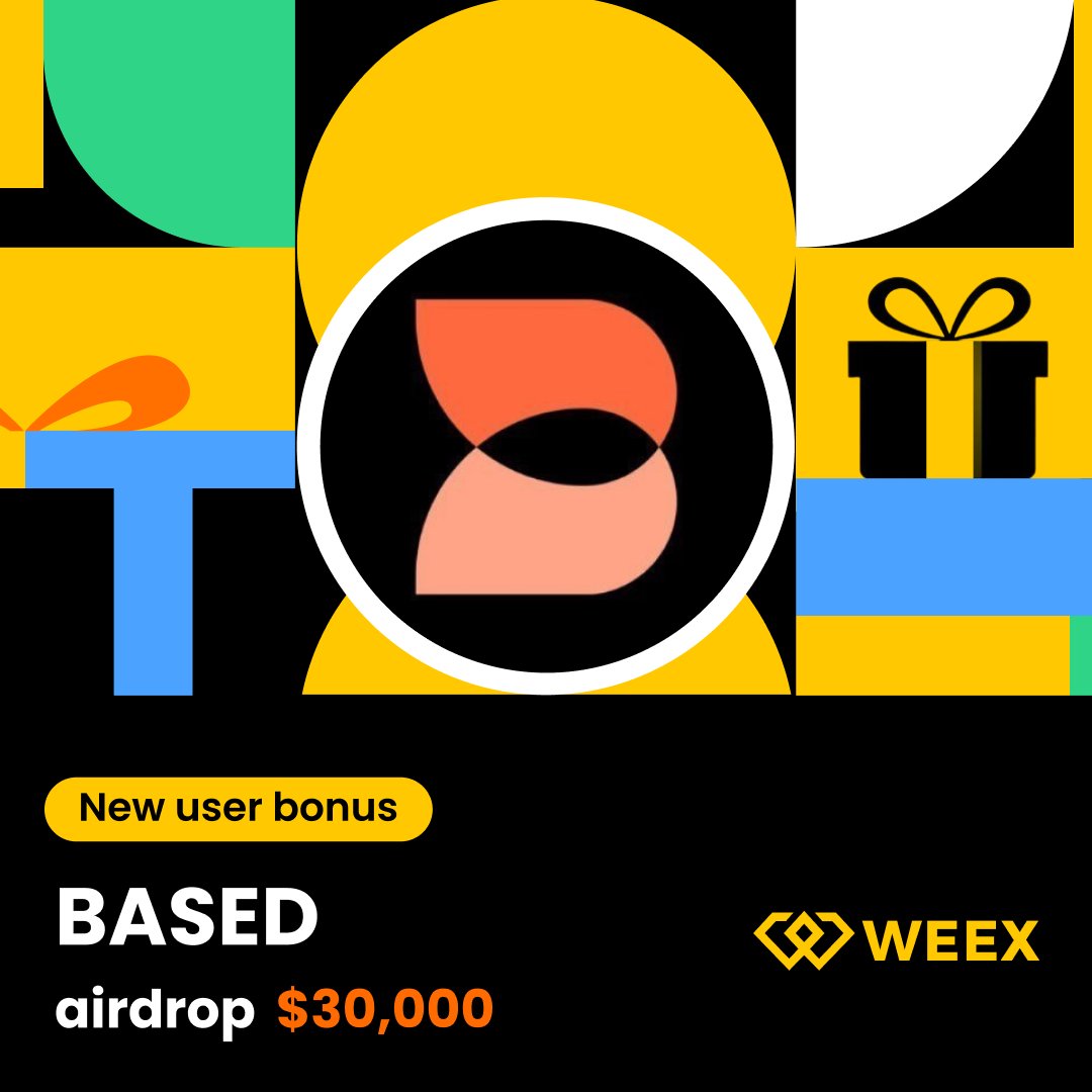 🎁 $BASED airdrop: Share 30,000 USDT
📅 2026/03/30 20:30:00 - 2026/04/06 20:30:00 (UTC+8)

👉 Join:bit.ly/4tmA6HX
👀 Follow: <a href="/WEEX_Official/">WEEX</a>
❤️ RT + LIKE

#Airdrop #blockchain #tradetoearn #bitcoinprice #ethereumprice