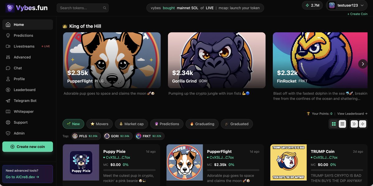 Vybes.fun tweet media