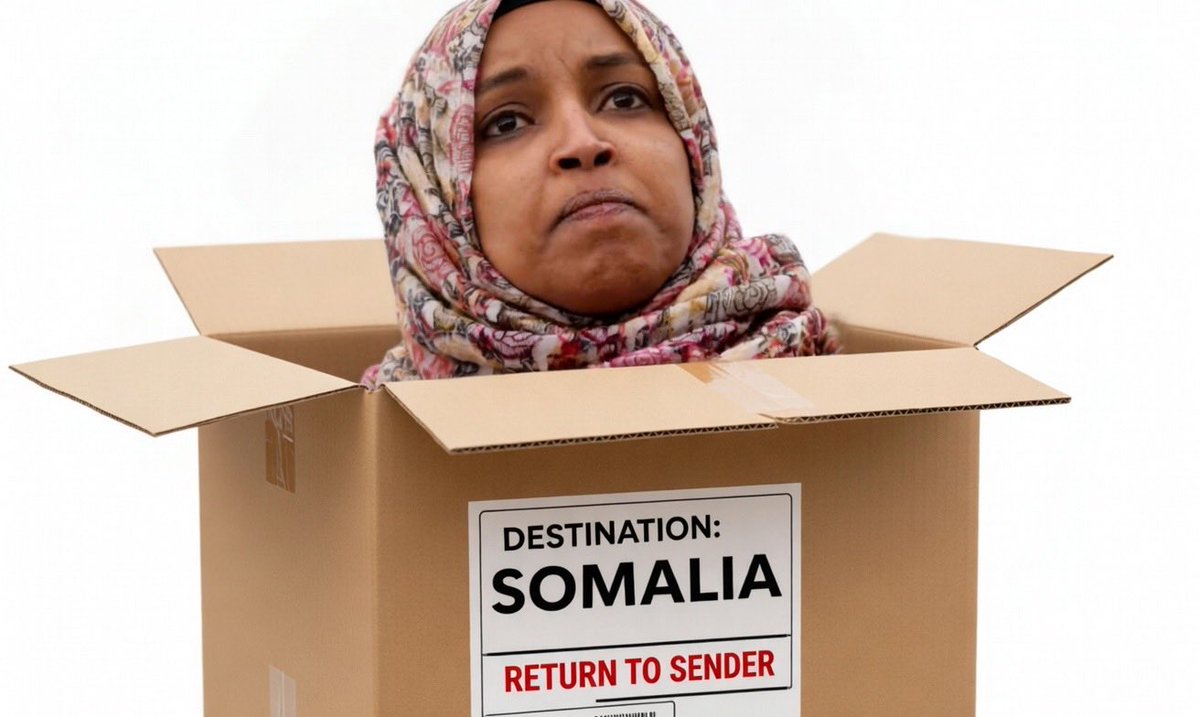 CoinFlipperDude's tweet photo. Day 60 of posting:
DEPORT Ilhan Omar NOW! https://t.co/tkhDvzpMQ6