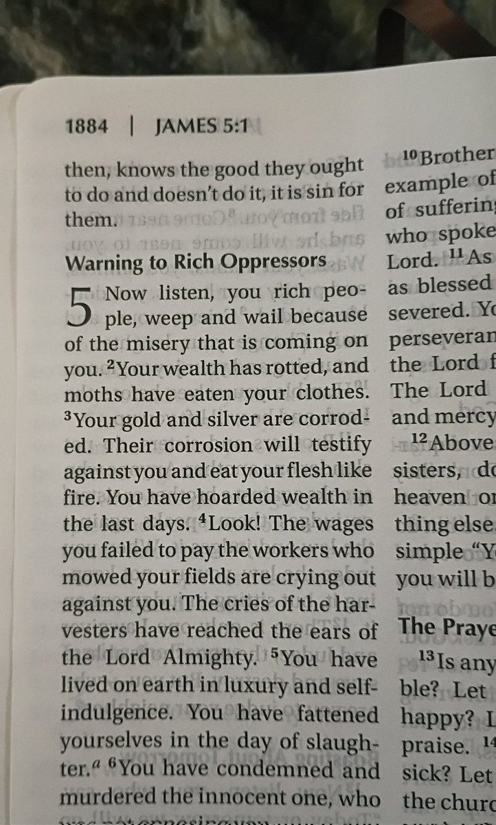 nikkimwalls's tweet photo. The Book of James #holymonday
WARNING TO RICH OPPRESSORS https://t.co/6R7Fk8RpT1