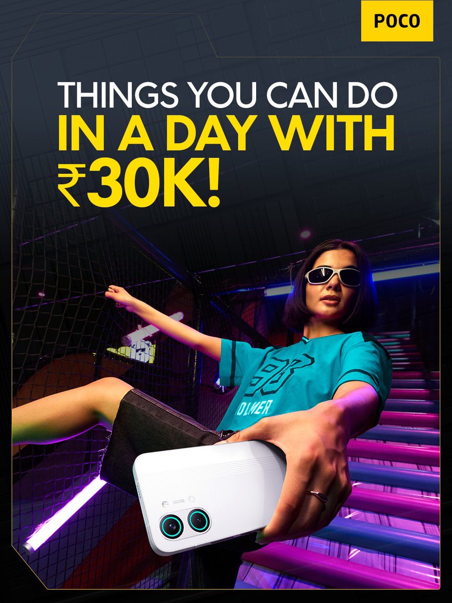 IndiaPOCO's tweet image. For most, it’s a budget. For the POCO X8 Pro, it’s a playground.
3M+ AnTuTu points. 120FPS gaming. 4K editing. Zero stutters.
This is how the pros play. Live on Flipkart — get yours now.
#POCO #X8ProSeries #X8Pro