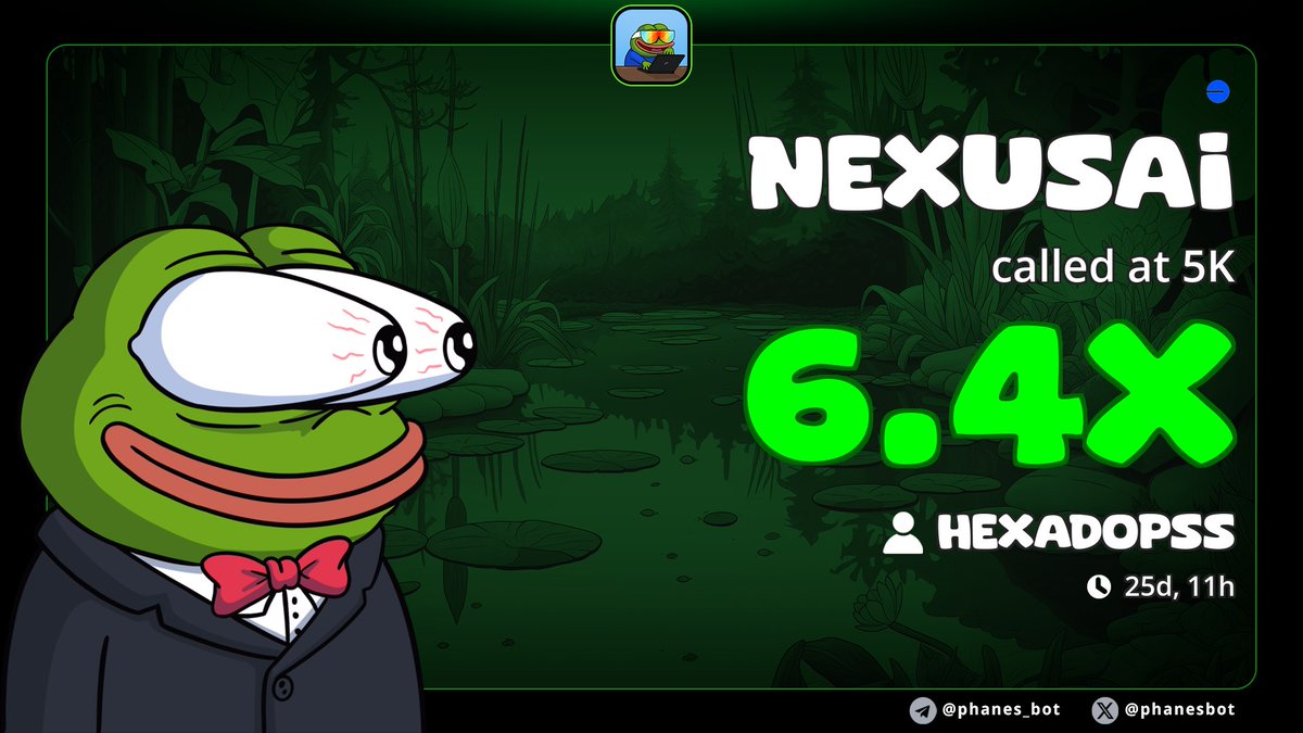 It's hit 6x my previous call, and now it's back to the bottom. Stop pumping and dumping, Devs keep building it.

Just aped the dip and support
$NexusAI
0x17454953750b1ADd34Ad77647B12B4aeD0068c35