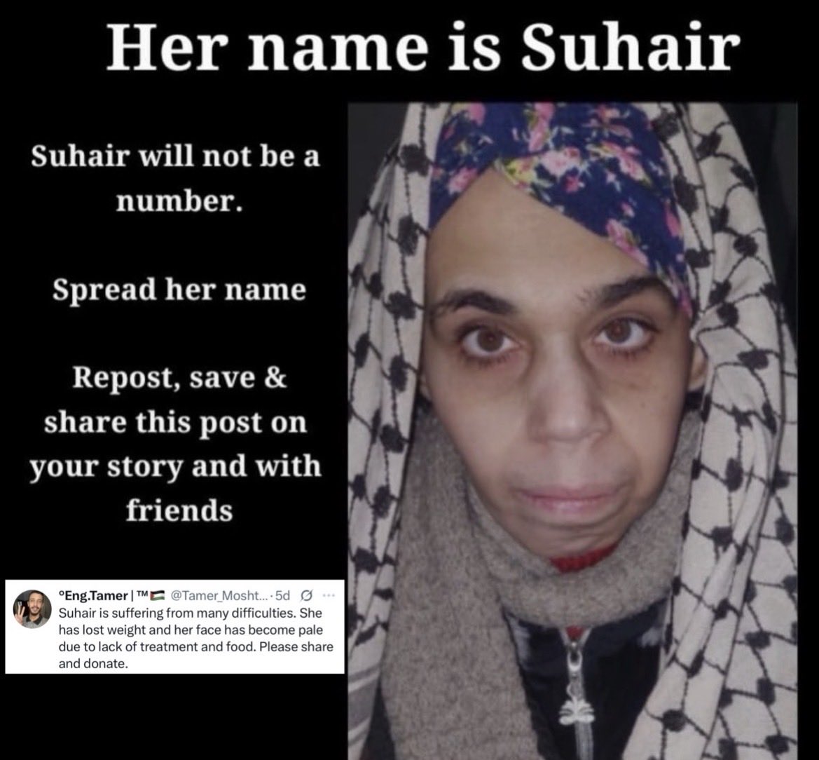 Jana_moshtaha1's tweet photo. 8,528/9,000🎯

My friends, why are you staying silent while a disabled woman is suffering? Suhair has gone a month without being able to afford her treatments. Please Donate now and help her replenish her medications.

📍 https://t.co/pXUOV76Dfv
📍 https://t.co/d35uxWJUq2 https://t.co/qYEPOMVuQd